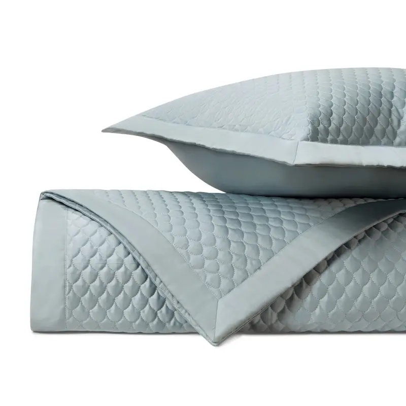 Raindrop Quilted Sion Blue by Home Treasures