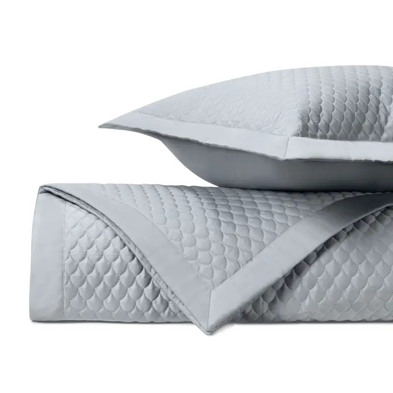 Raindrop Quilted Blue Gray by Home Treasures