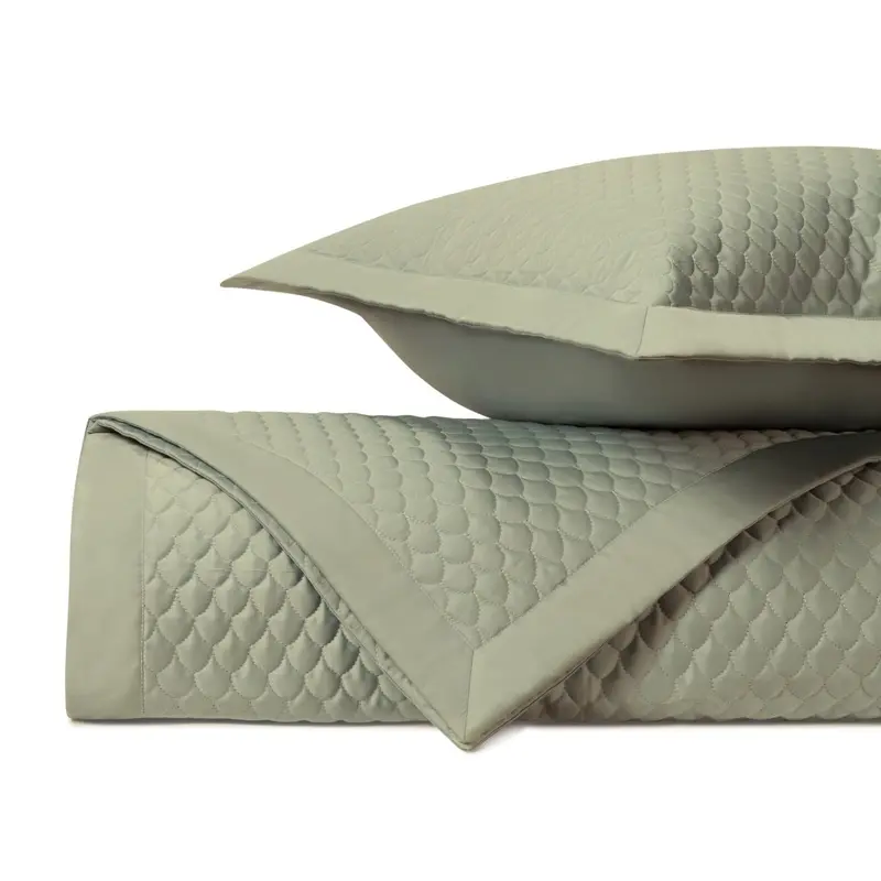 Raindrop Quilted Crystal Green by Home Treasures