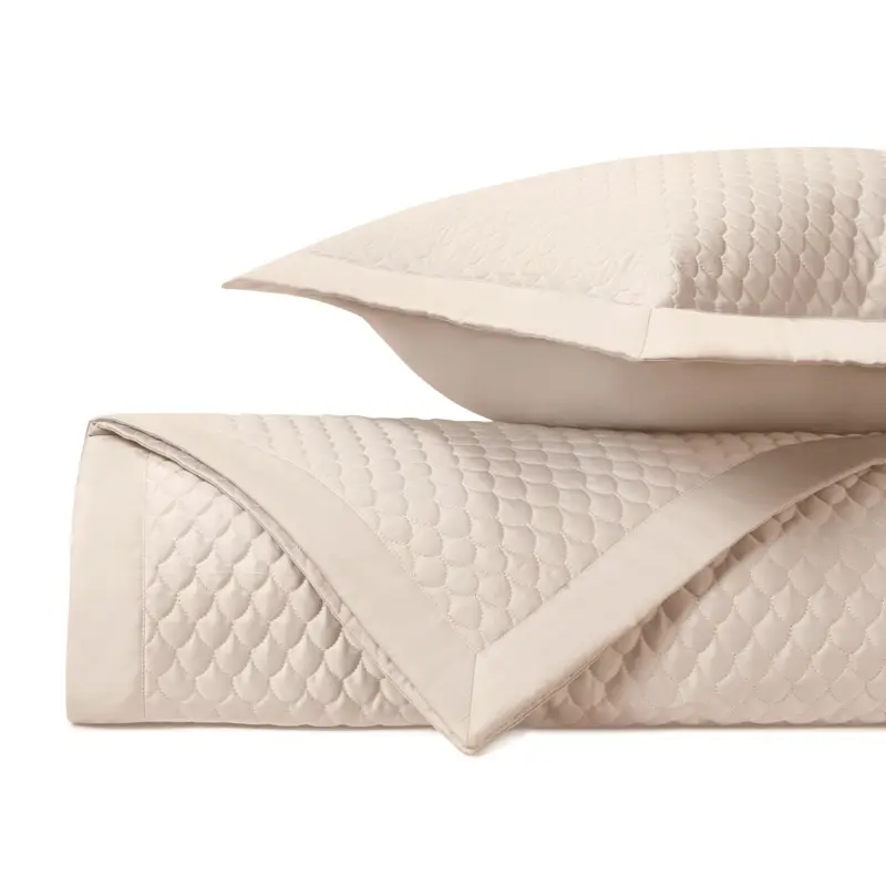 Raindrop Quilted Ecru by Home Treasures