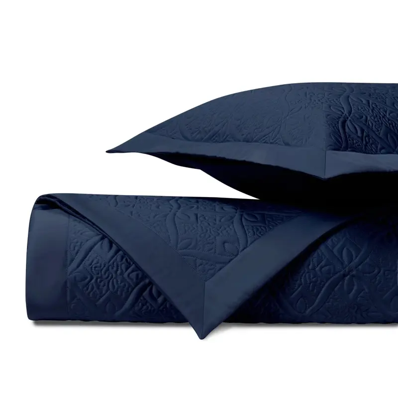 Mystique Quilted Navy Blue by Home Treasures