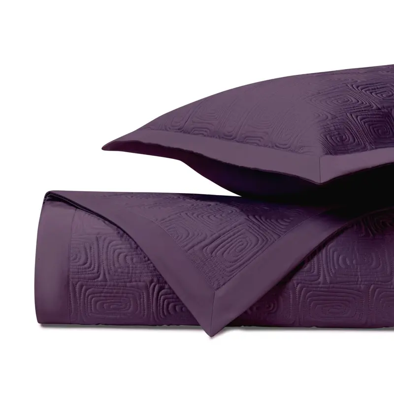 Maze Quilted Purple by Home Treasures