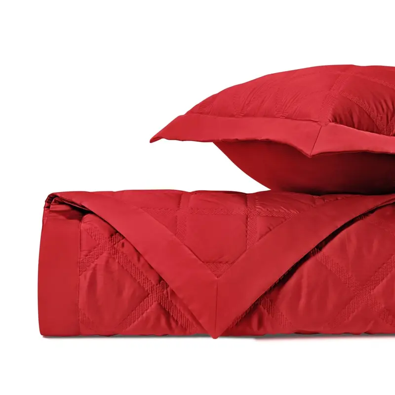 Luciana Quilted Bright Red by Home Treasures