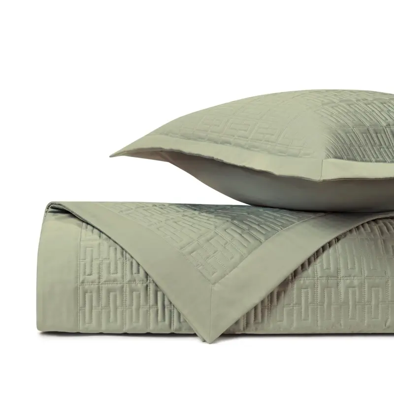 Londres Quilted Crystal Green by Home Treasures