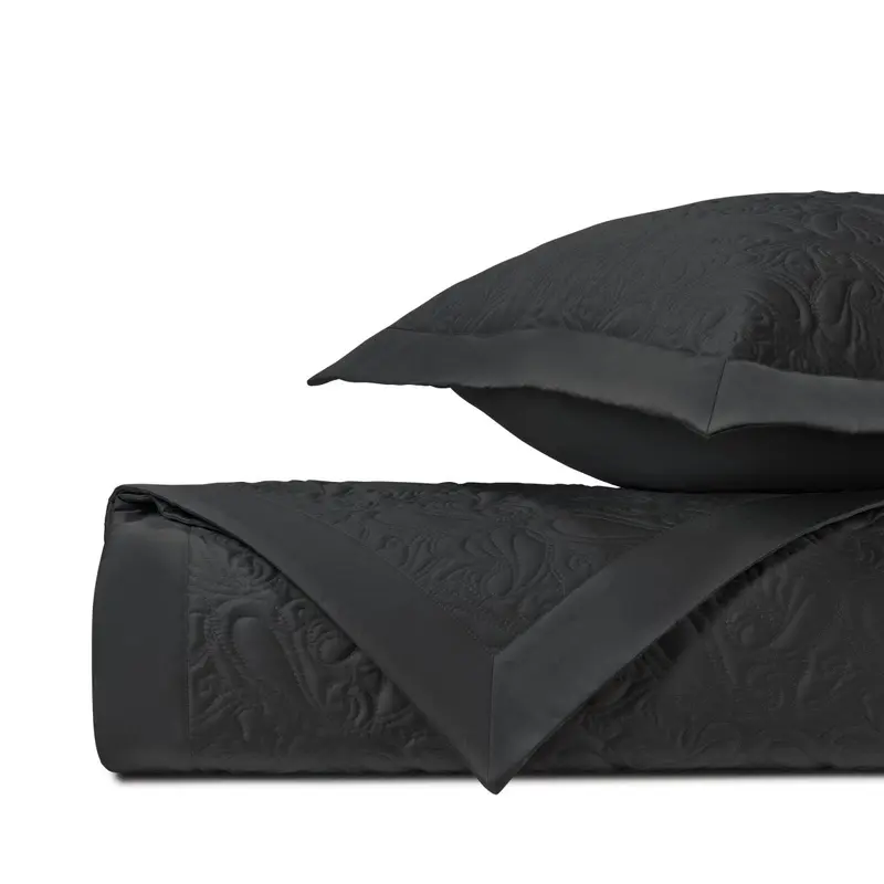 Kashmir Quilted Black by Home Treasures