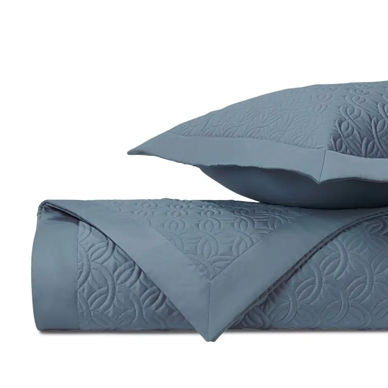 Duomo Quilted Slate Blue by Home Treasures