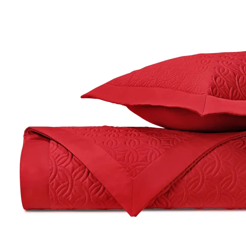 Duomo Quilted Bright Red by Home Treasures