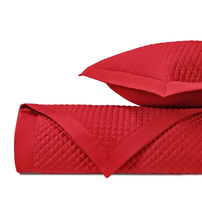 Diamond Quilted Bright Red by Home Treasures