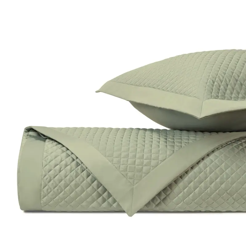 Diamond Quilted Crystal Green by Home Treasures