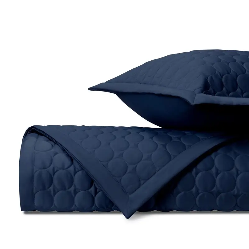 Cleo Quilted Navy Blue by Home Treasures