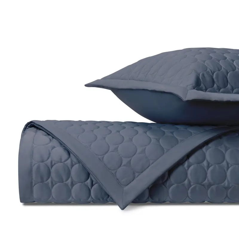 Cleo Quilted Stone Blue by Home Treasures