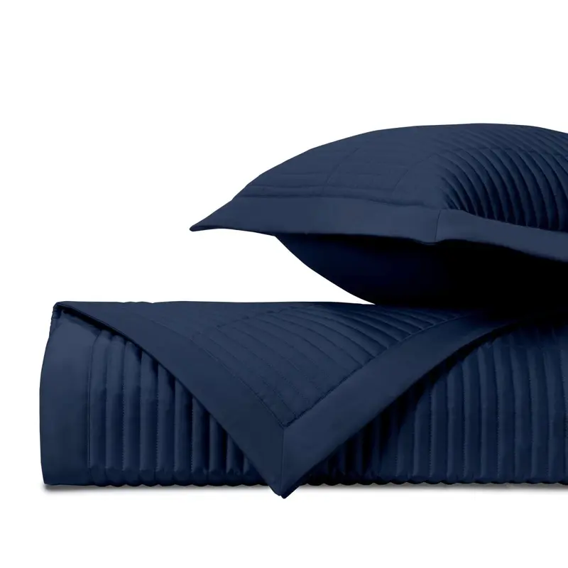 Channel Quilted Navy Blue by Home Treasures