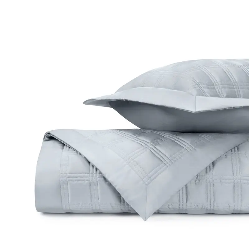 Block Quilted Blue Gray by Home Treasures