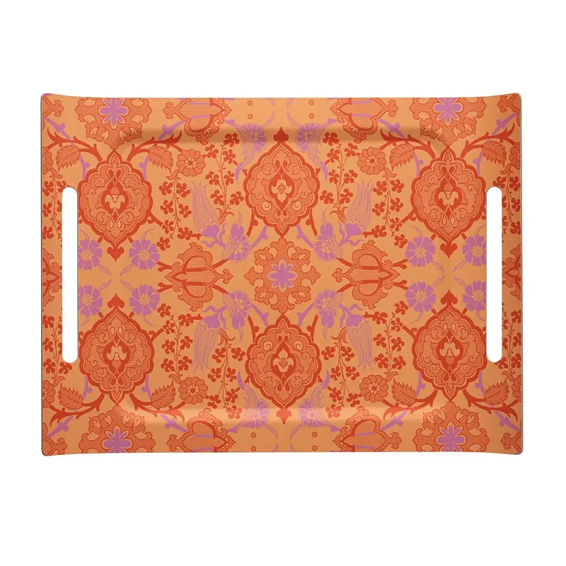 Voyage Iconique Red Tray By Le Jacquard Francais