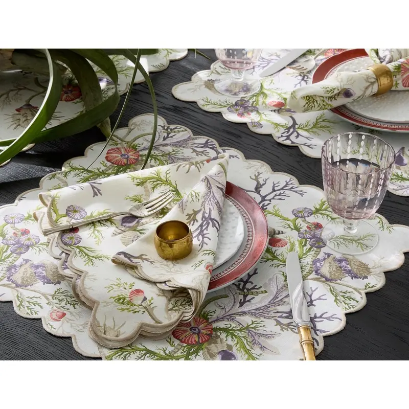 Del Tesoro Sea Orchid Napkins by Matouk Schumacher