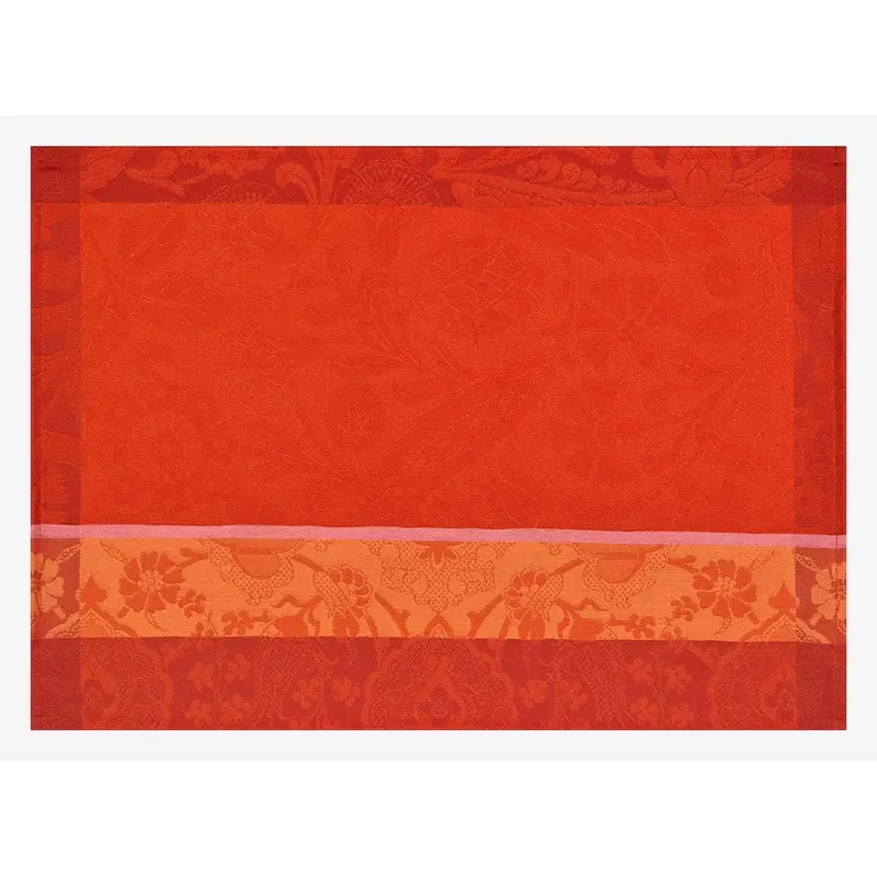 Voyage Iconique Enduit Red Coated Placemat by Le Jacquard Francais