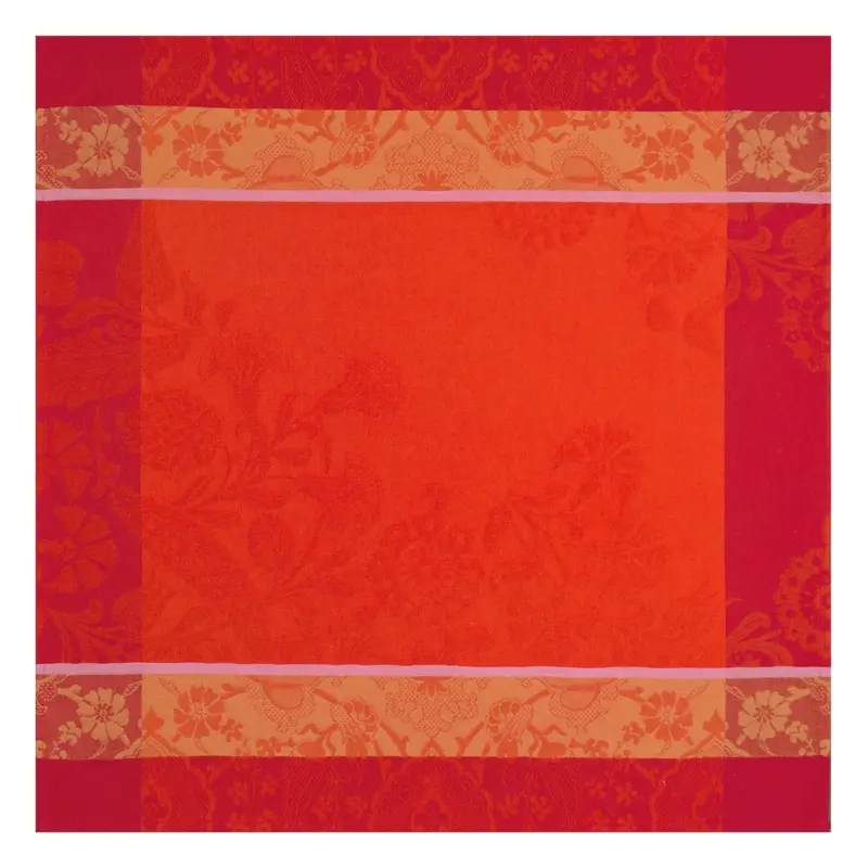 Voyage Iconique Red Napkins By Le Jacquard Francais