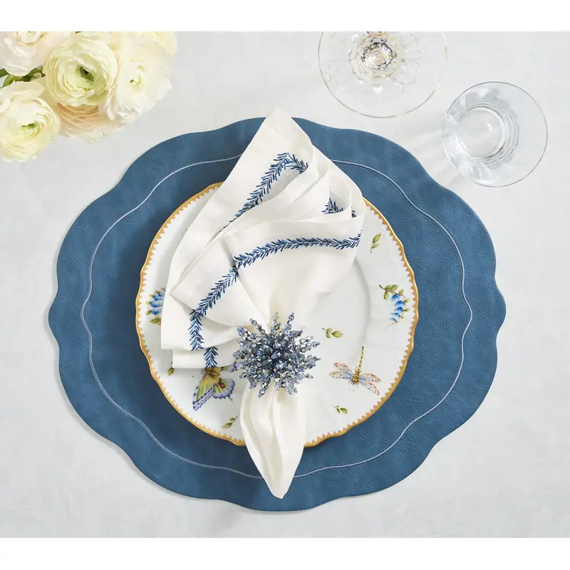 Tailored Placemat in Blue by Kim Seybert