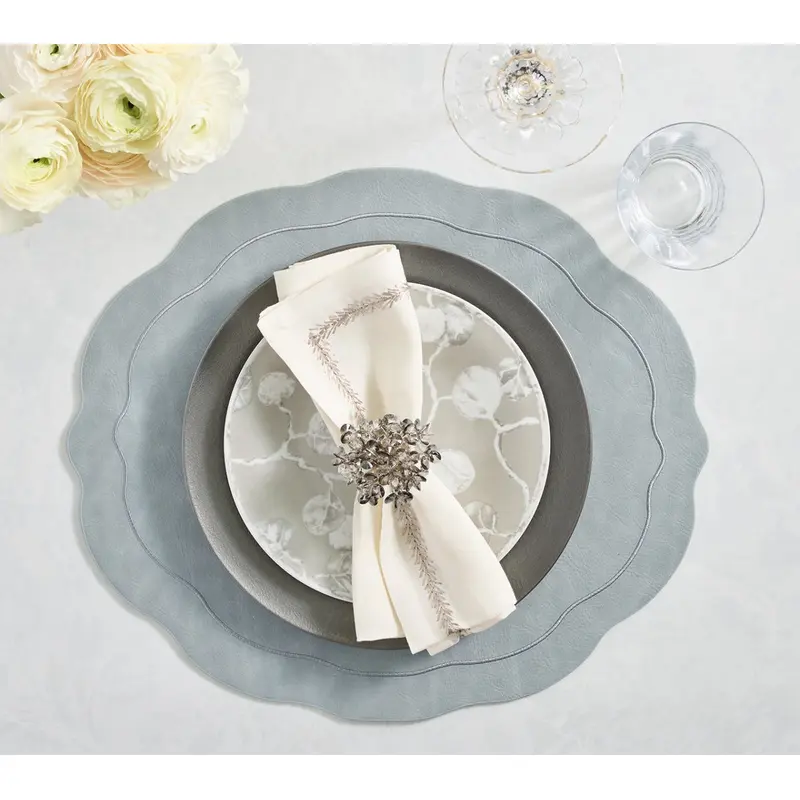 Tailored Placemat in Steel Gray by Kim Seybert