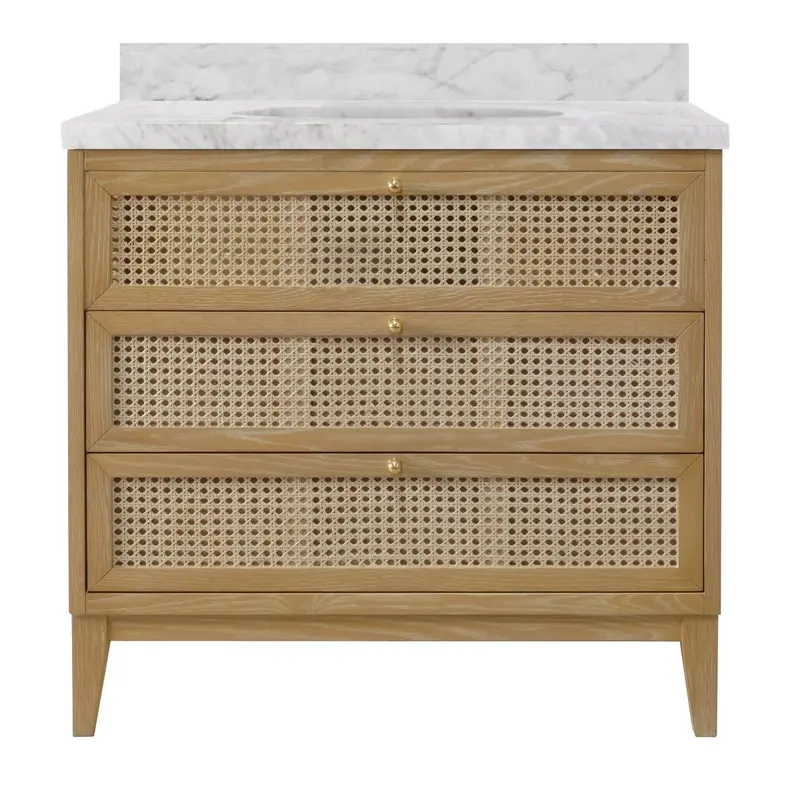 Wynn Cerused Oak Bath Vanity by Worlds Away
