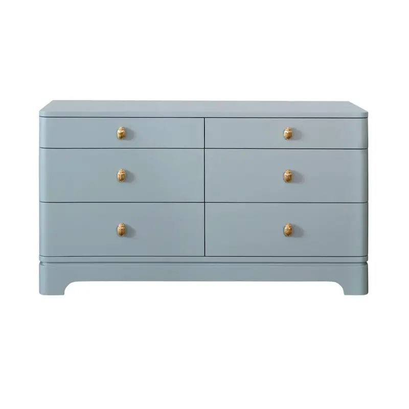 Kilmer Light Blue 6-Drawer Dresser by Worlds Away