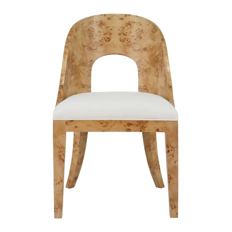 Worlds Away Rafferty Burlwood Dining Chair
