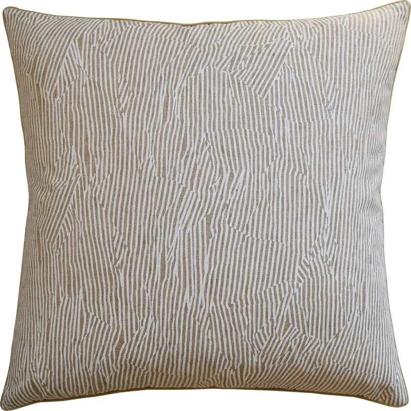 Avant Linen and Off-White Decorative Pillow by Ryan Studio