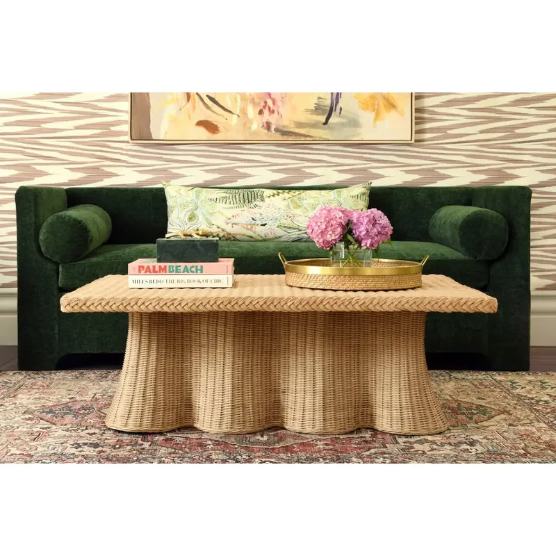 Britney Scalloped Coffee Table by Worlds Away
