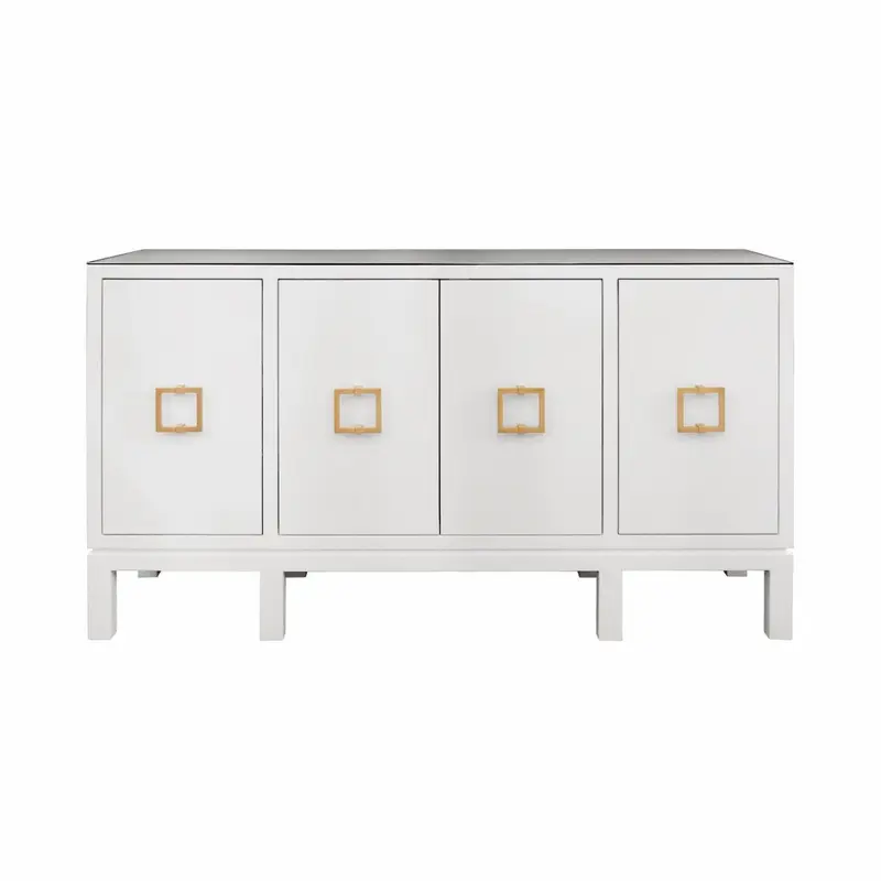 Effie White Buffet Table by Worlds Away