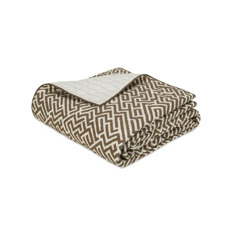 Gabriel Mocha Brown Quilted Bedding Matouk Schumacher