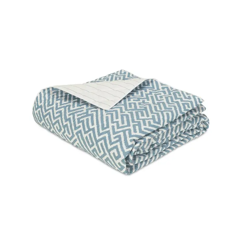 Gabriel Stony Blue Quilted Bedding by Matouk Schumacher