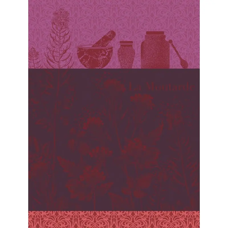 Moutarde En Fleurs Purple Tea Towels By Le Jacquard Franais
