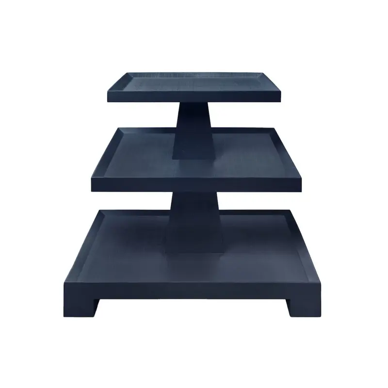 Worlds Away Tatiana Navy Blue Occassional Table
