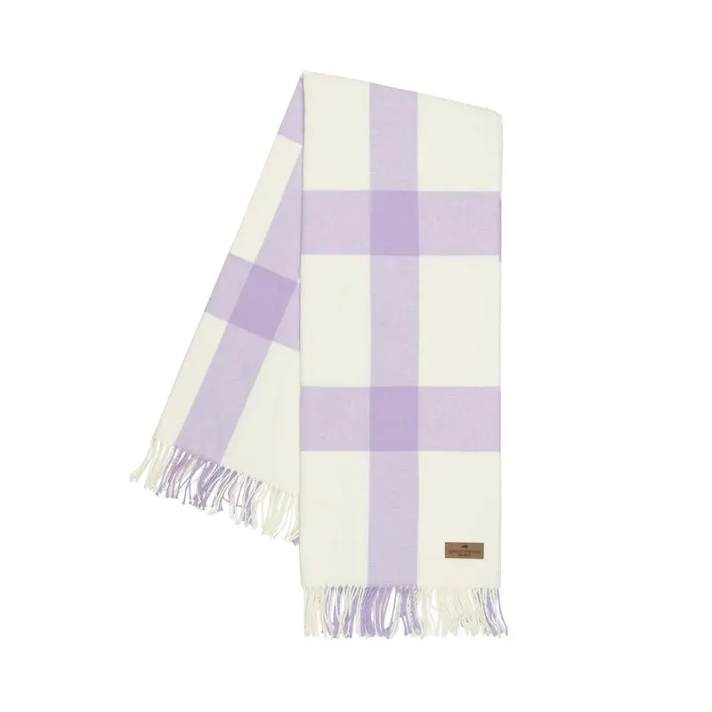 Lilac Wellington Plaid Throw by Lands Downunder