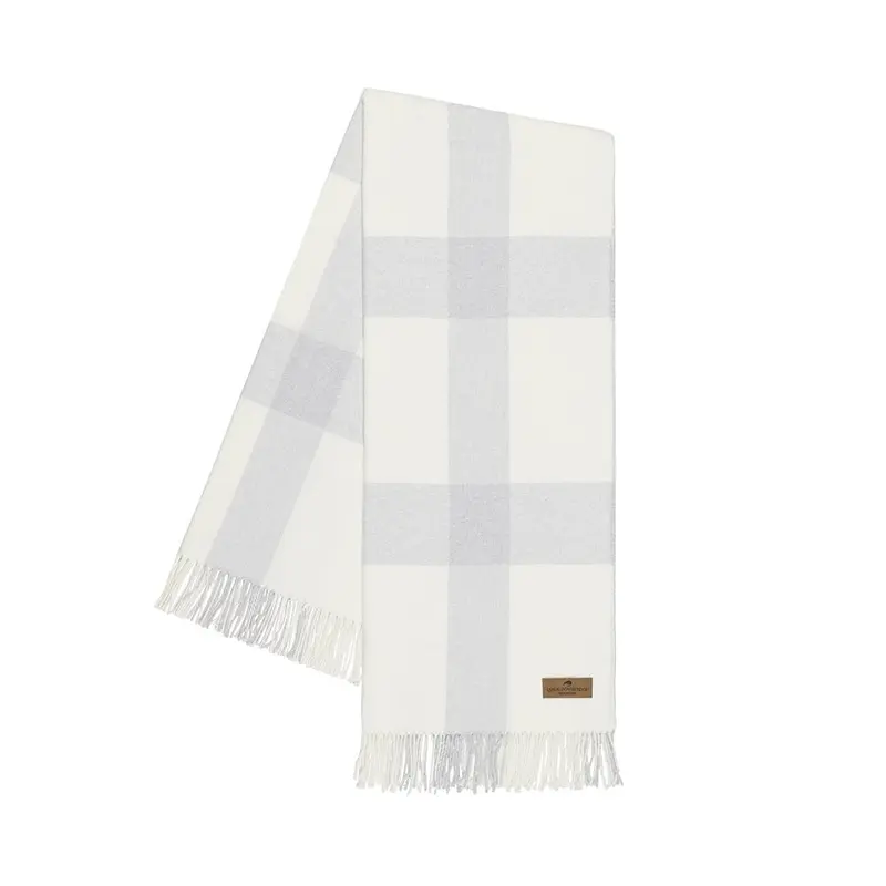 Silver Wellington Plaid Throw by Lands Downunder
