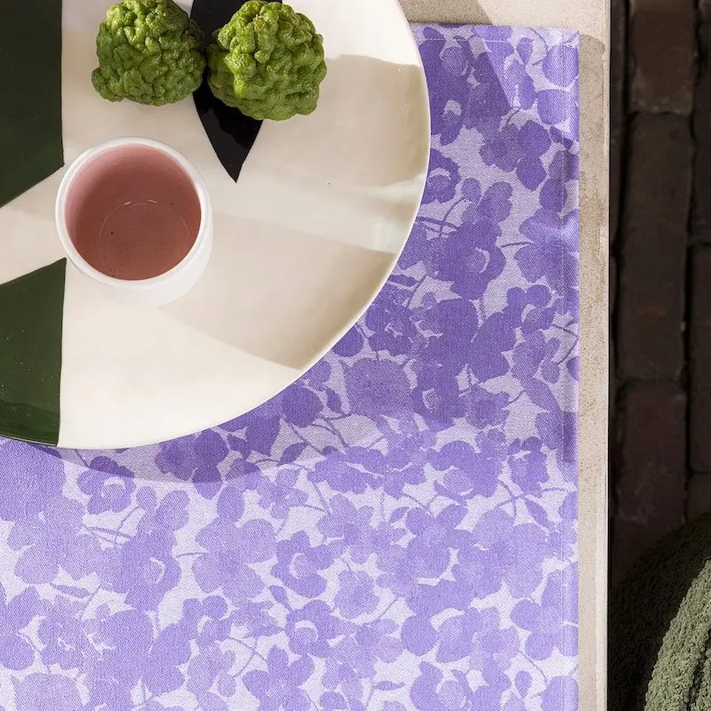 a la carte mille fleurs purple coated placemat by le jacquard franais