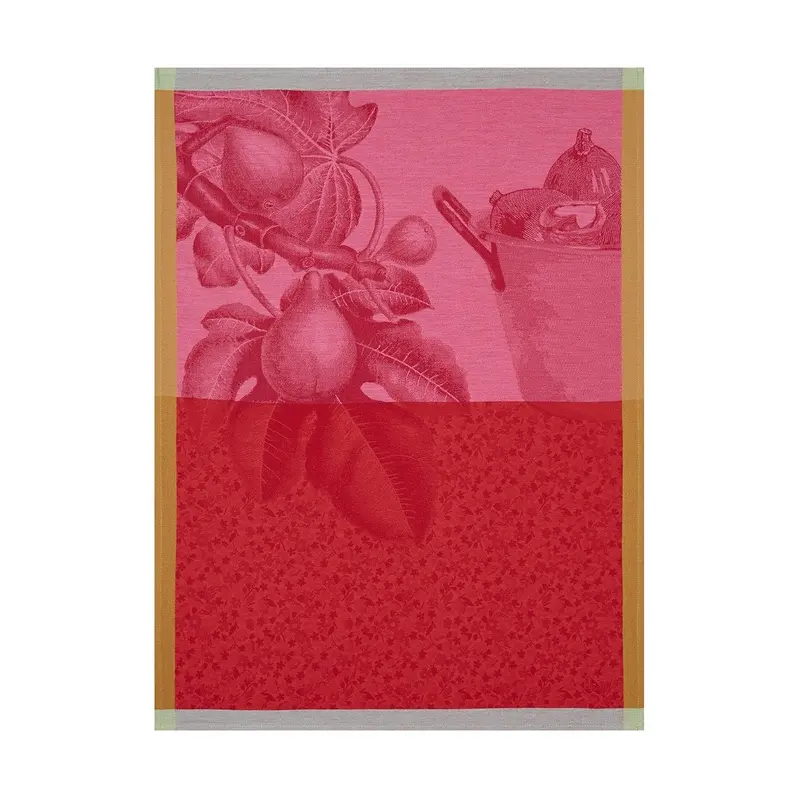 Fruits du Verger Coulis Tea Towel Set of 4 by Le Jacquard Francais
