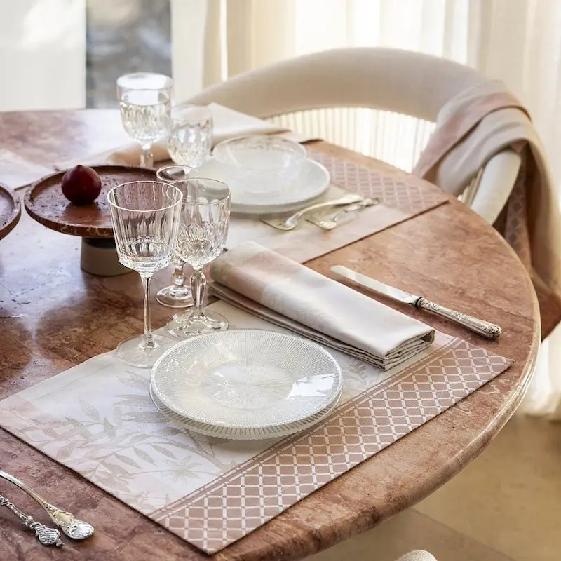 Jardin d'eden beige placemat by le jacquard franais