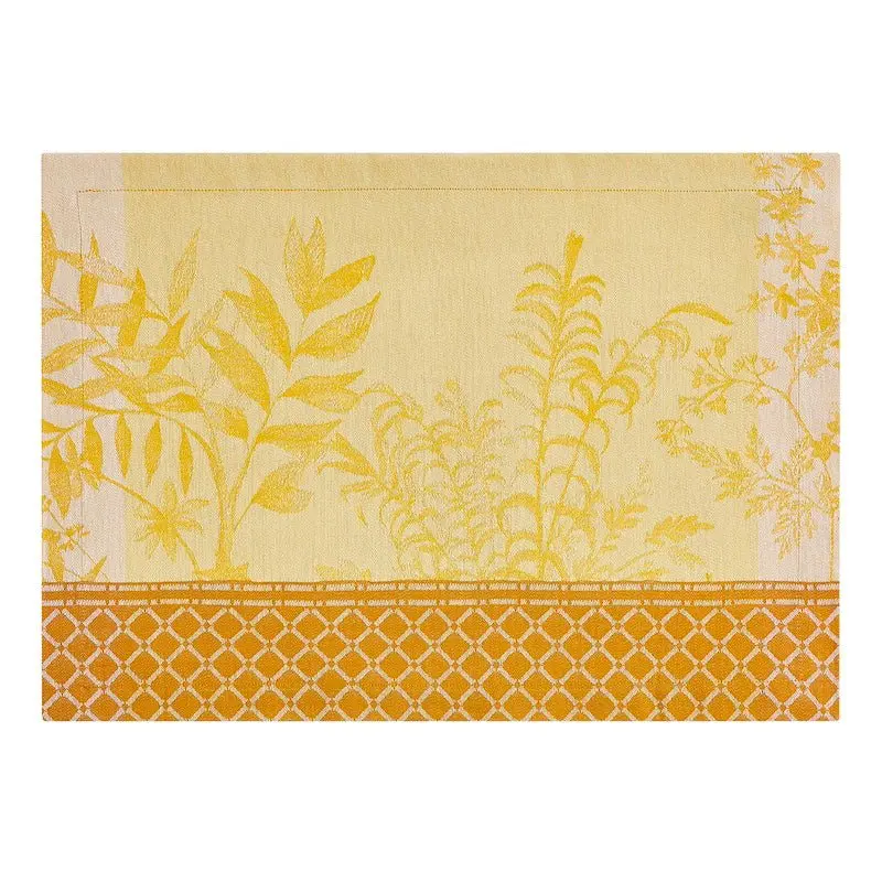 Jardin d'eden yellow placemat by le jacquard franais