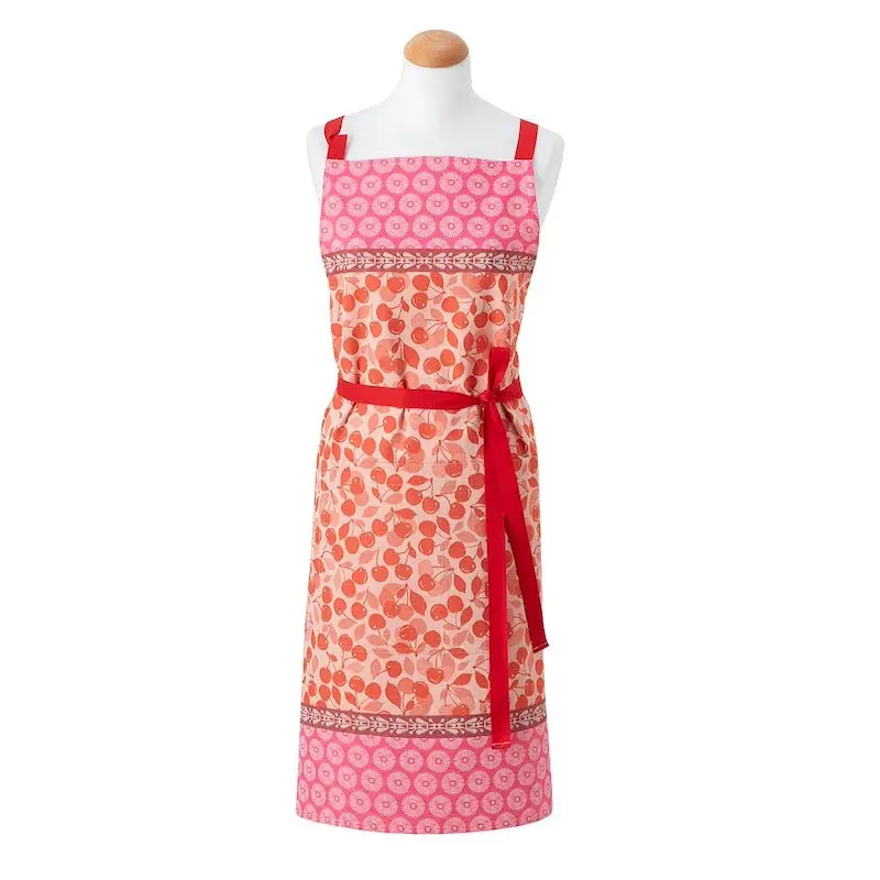 cerises red apron by le jacquard franais