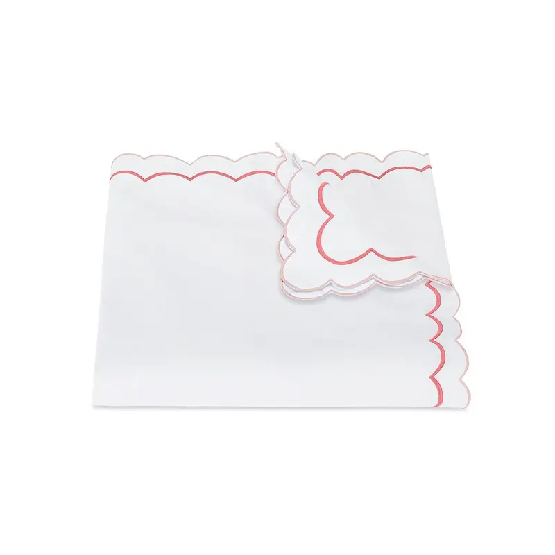 India Pique Blush Pink Duvet Covers by Matouk