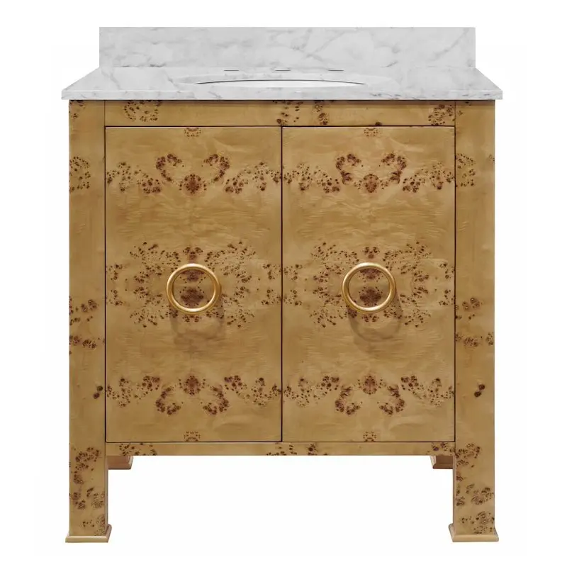 Blanche Burlwood Bath Vanity by Worlds Away
