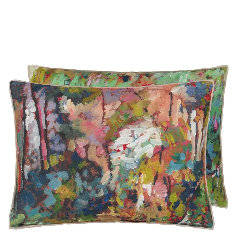 Designers Guild Foret Impressionniste Forest Decorative Pillow
