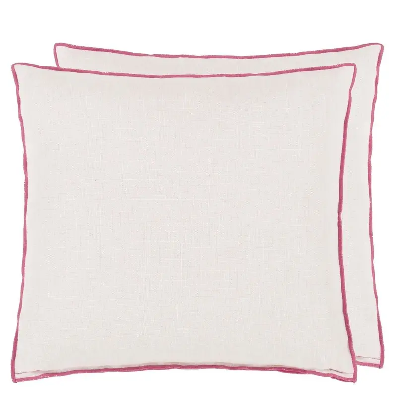Designers Guild Brera Lino Alabaster & Fuchsia Decorative Pillow