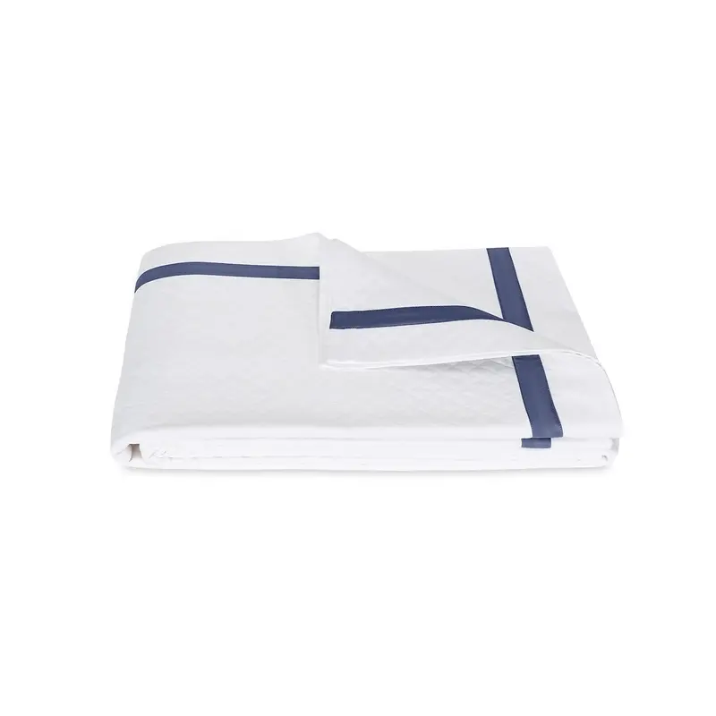 Matouk Lowell Matelass Steel Blue