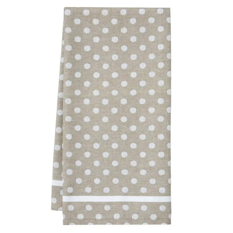 Chestnut Polka Dot Tea Towel by Mode Living