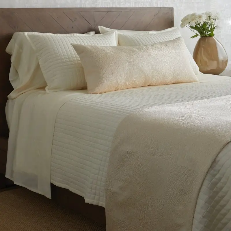 Array Bed Finisher Set in Cream by Ann Gish