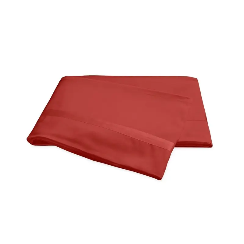 Matouk Nocturne Sateen Bedding in Coral