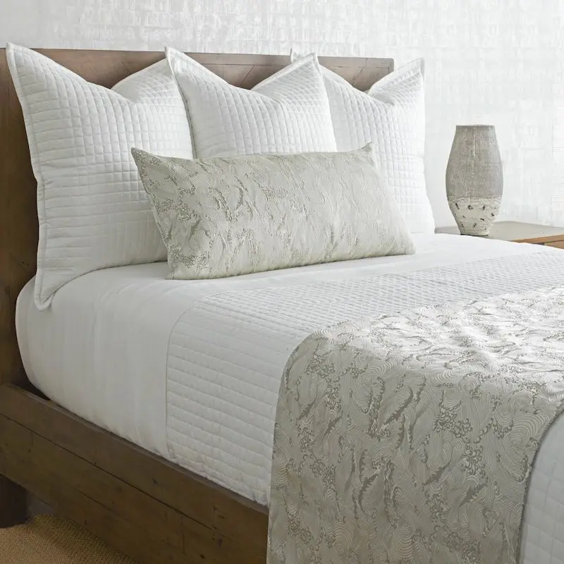 Waves Bed Finisher Set in Silver by Ann Gish