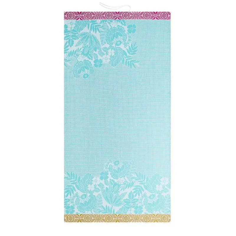 Barbade blue beach towel by le jacquard franais
